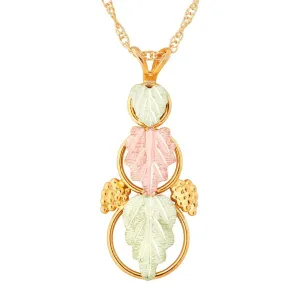 Playful Snowman - Black Hills Gold Pendant
