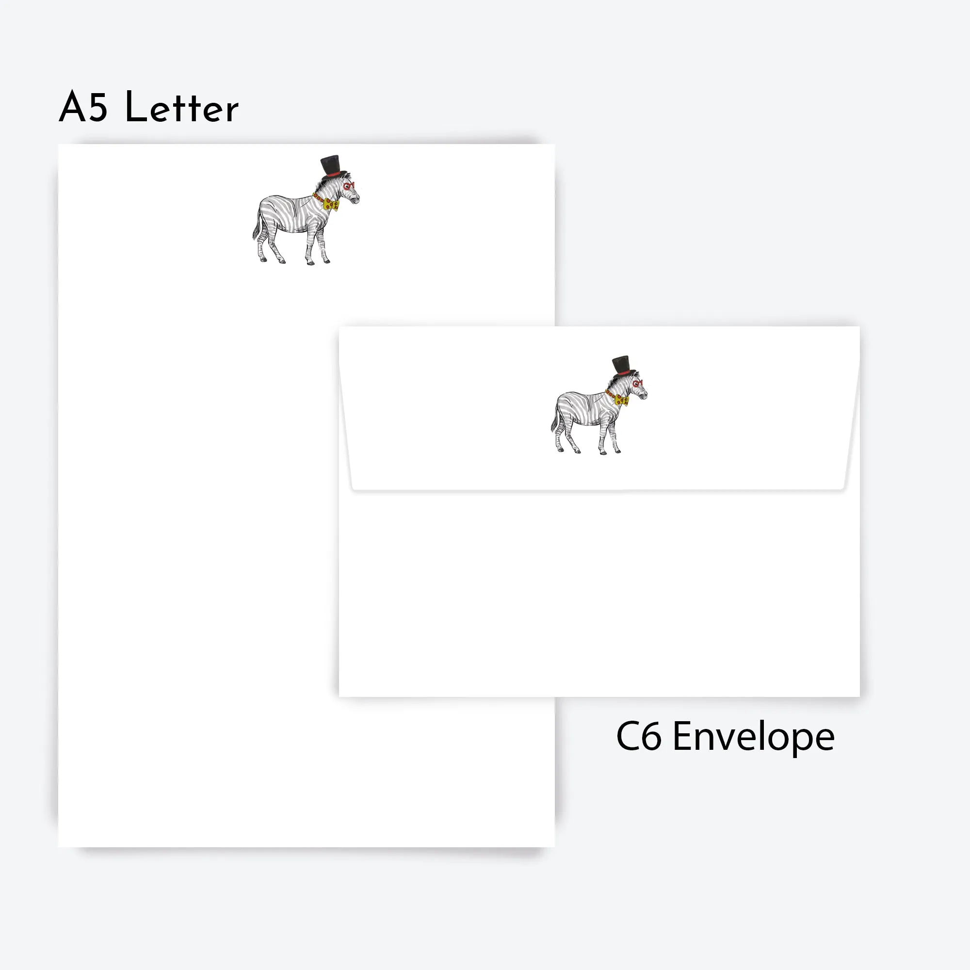 Playful Zebra Letter Writing Set