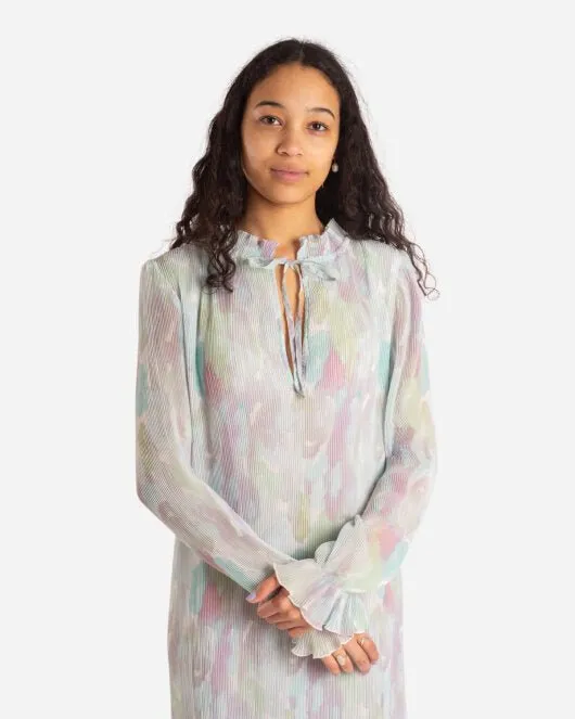 Pleated Georgette - Bright White