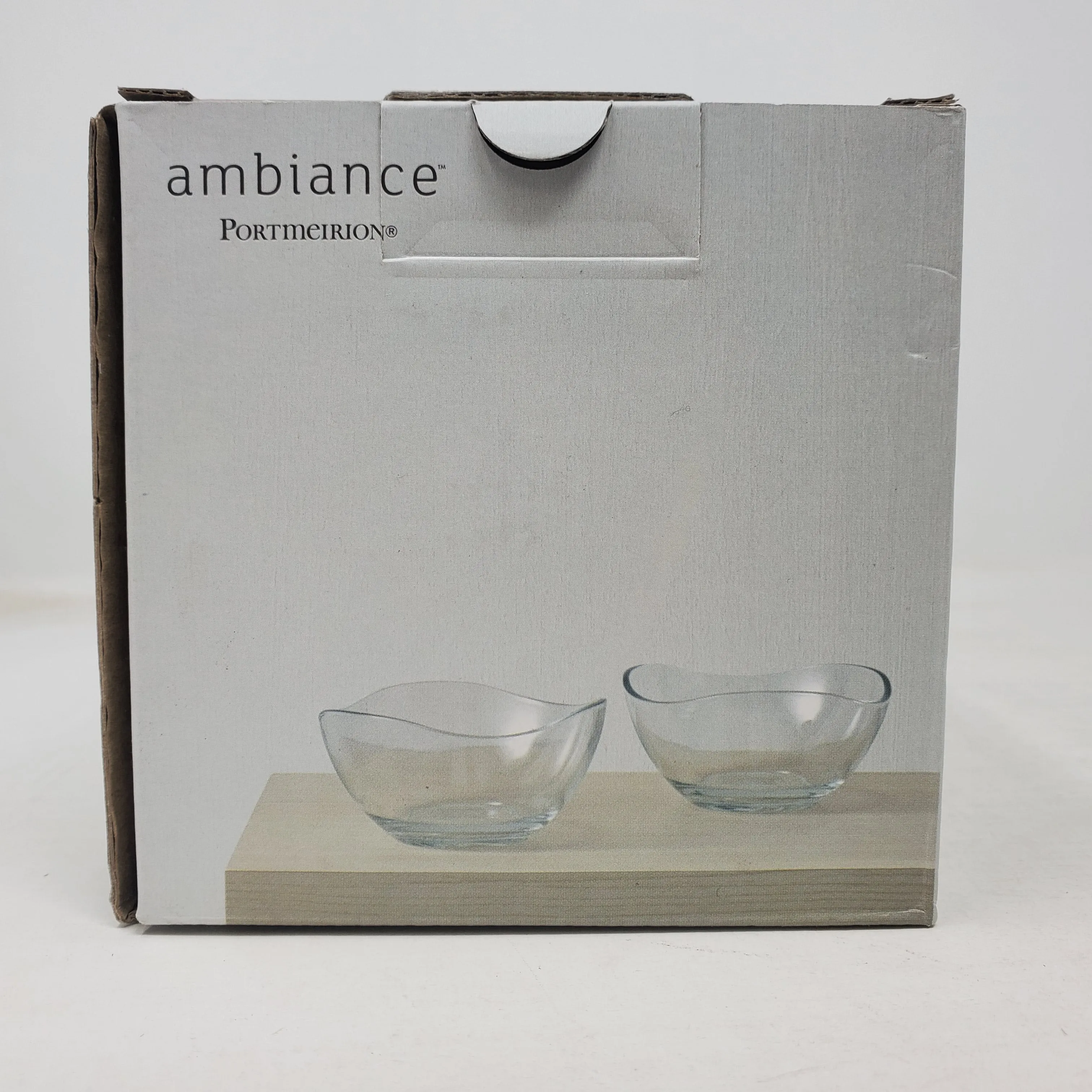 Portmeirion Ambiance Glass Bowl, Set of 2, 4"Each B3C2