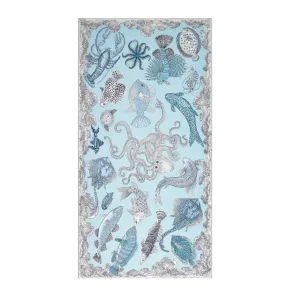 Poseidon Scarf, Turquoise