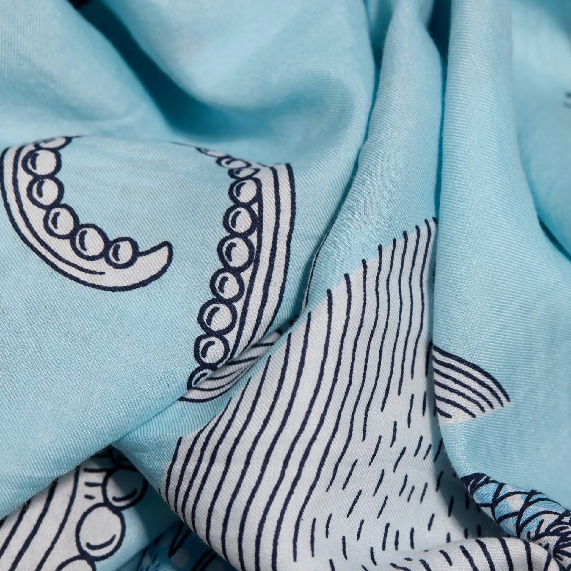 Poseidon Scarf, Turquoise