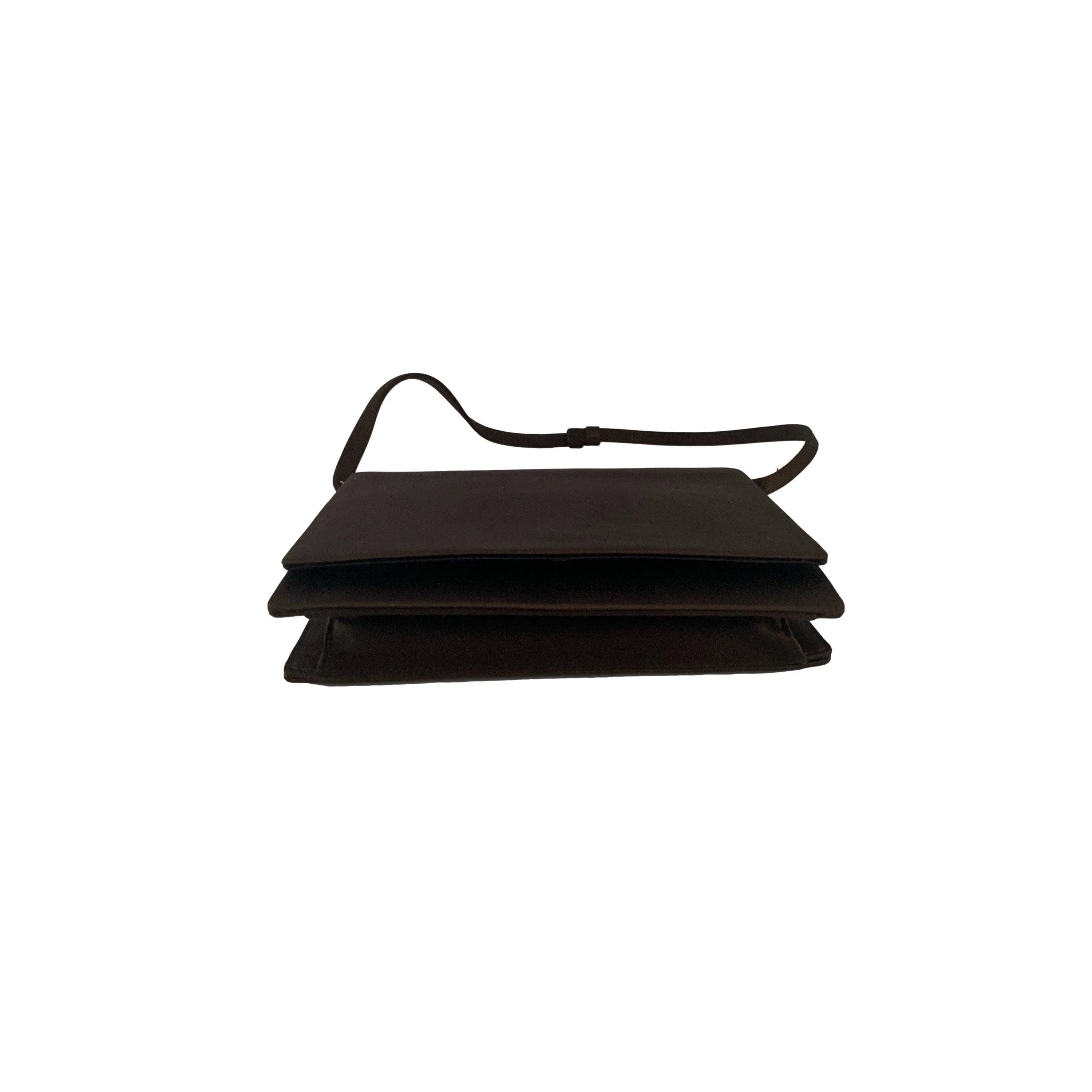 Prada Brown Satin Mini Shoulder Bag