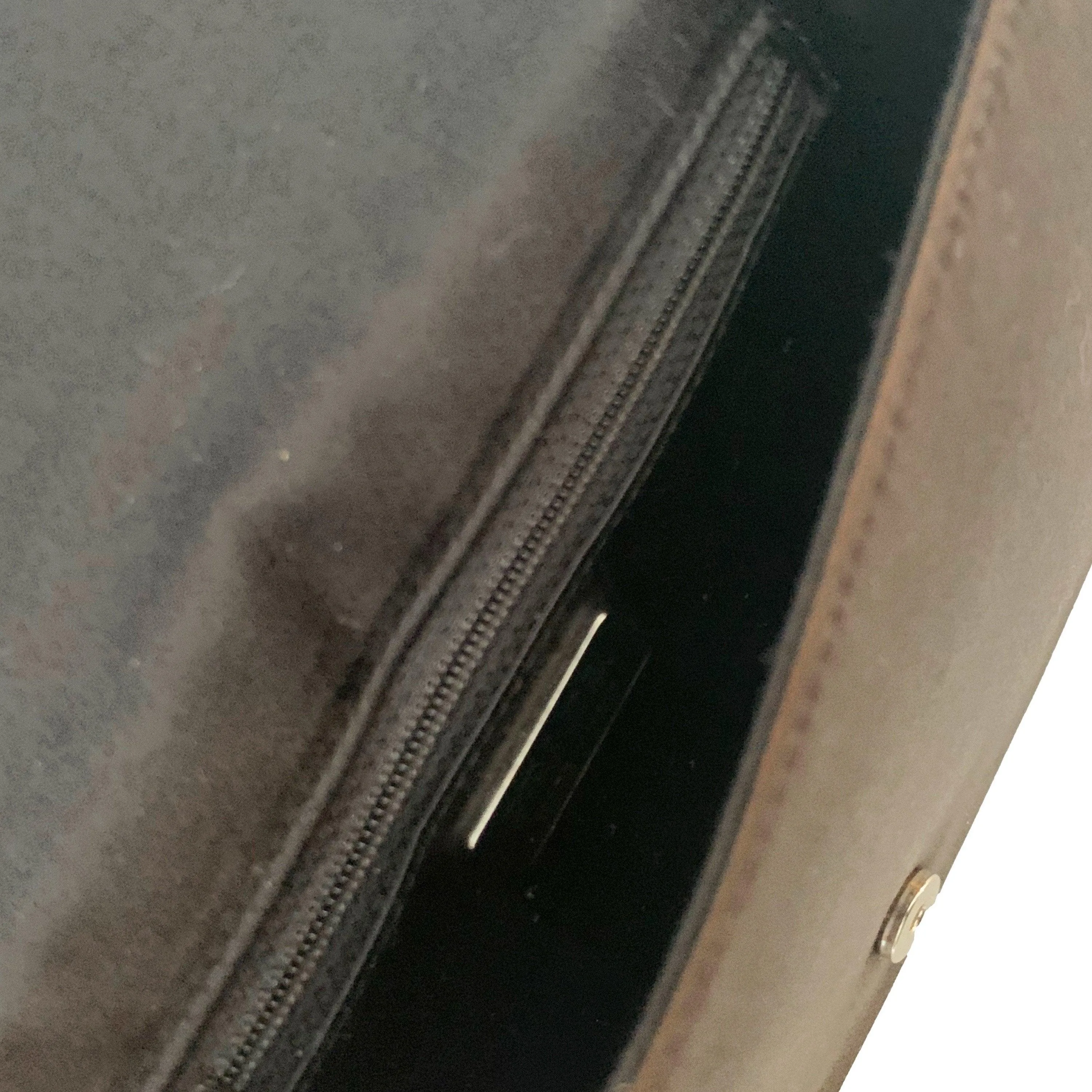 Prada Brown Satin Mini Shoulder Bag