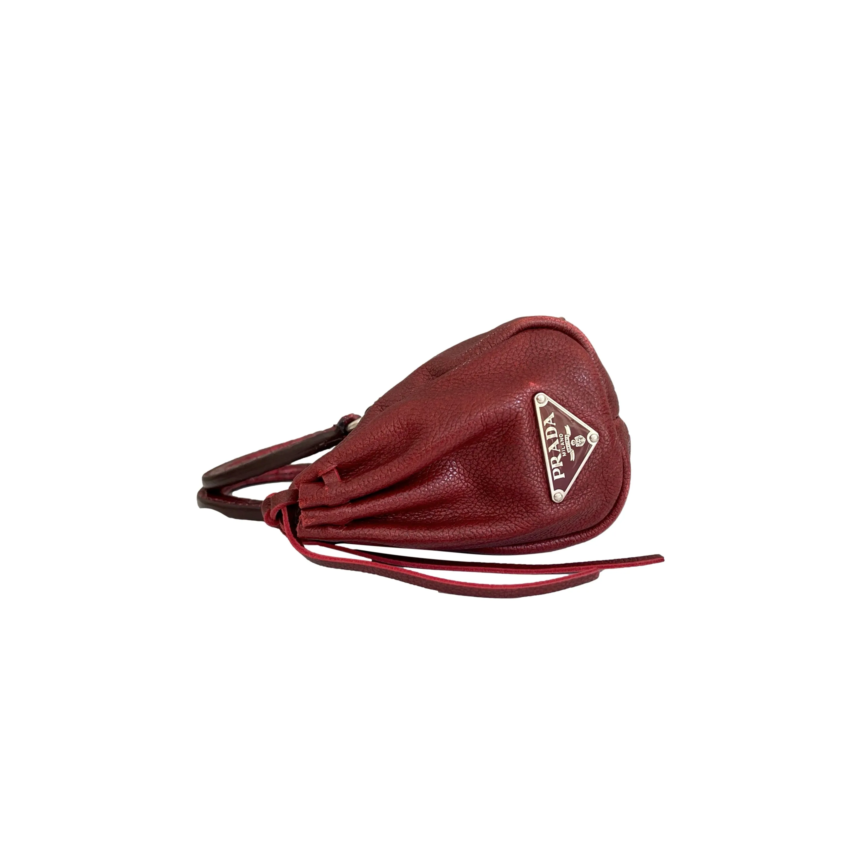 Prada Burgundy Mini Top Handle