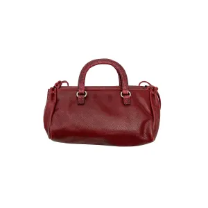 Prada Burgundy Mini Top Handle