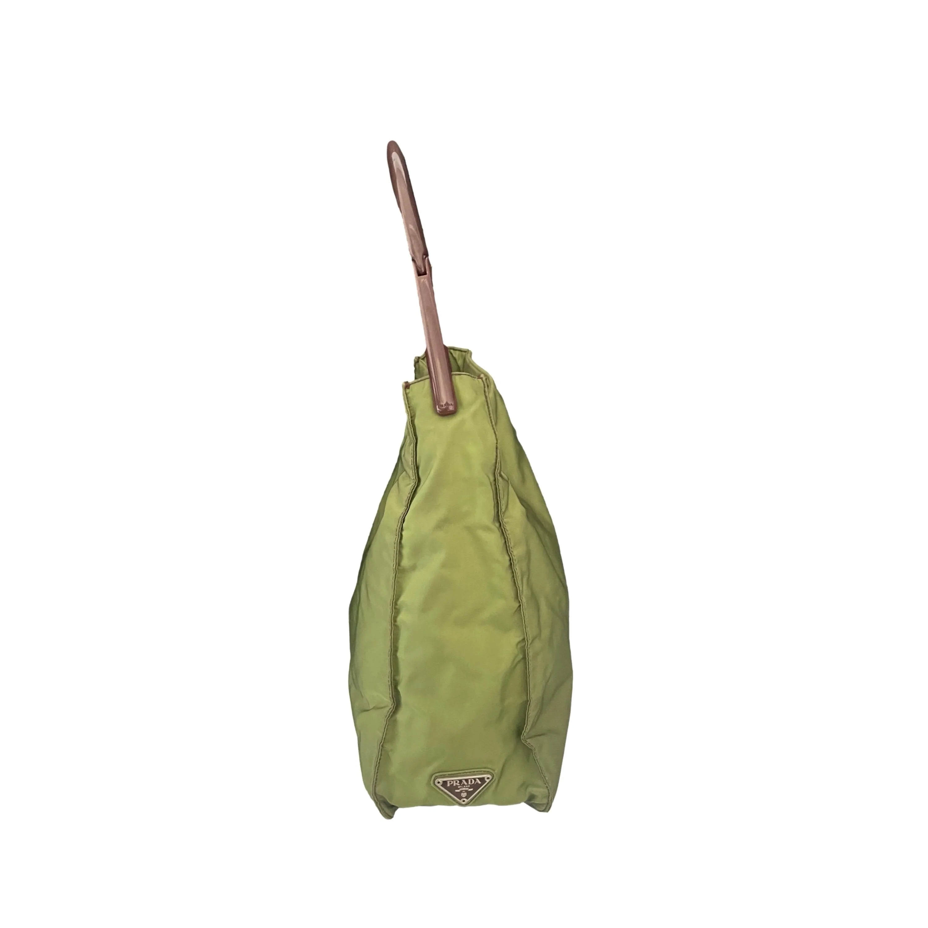 Prada Green Nylon Shoulder Bag
