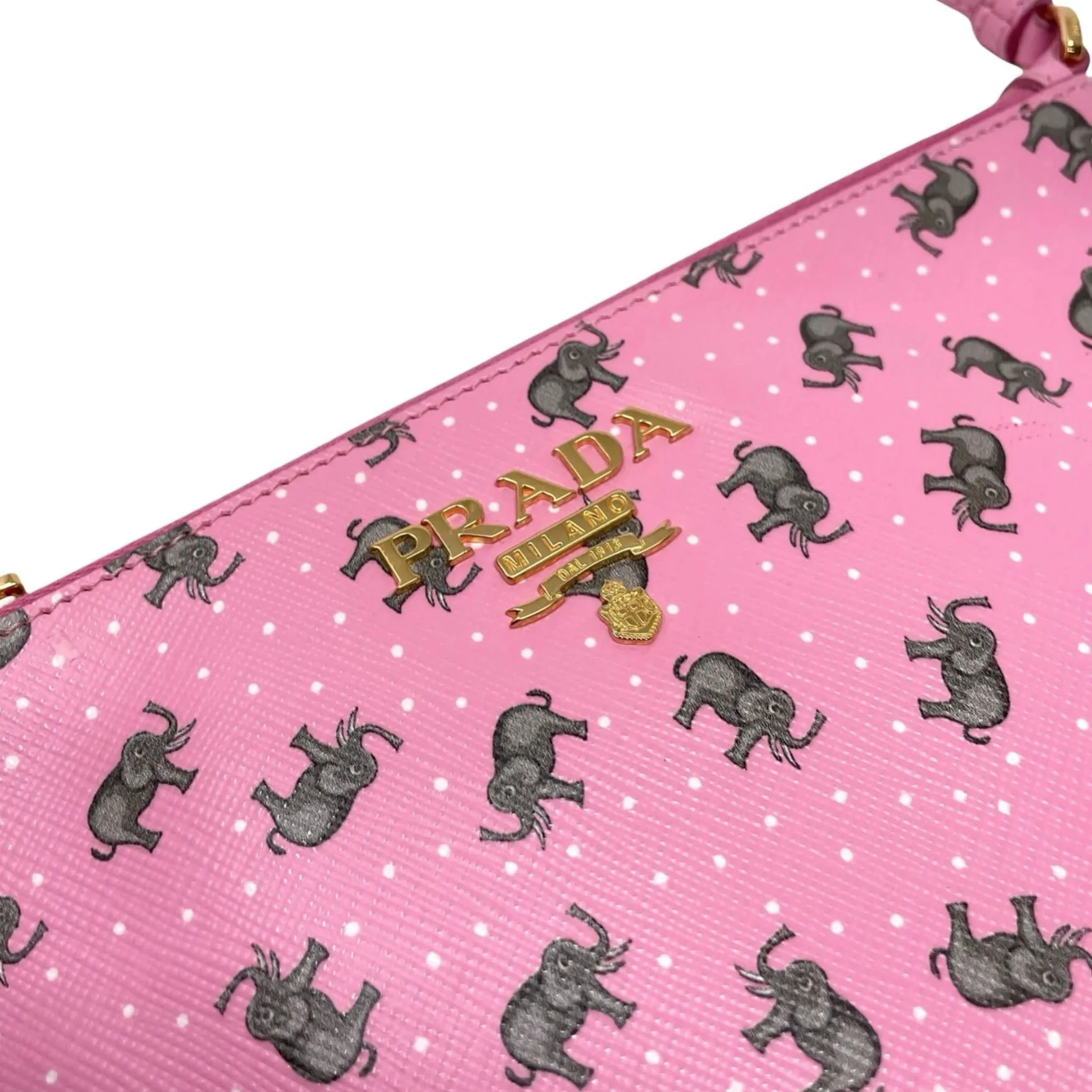 Prada Pink Elephant Mini Shoulder Bag