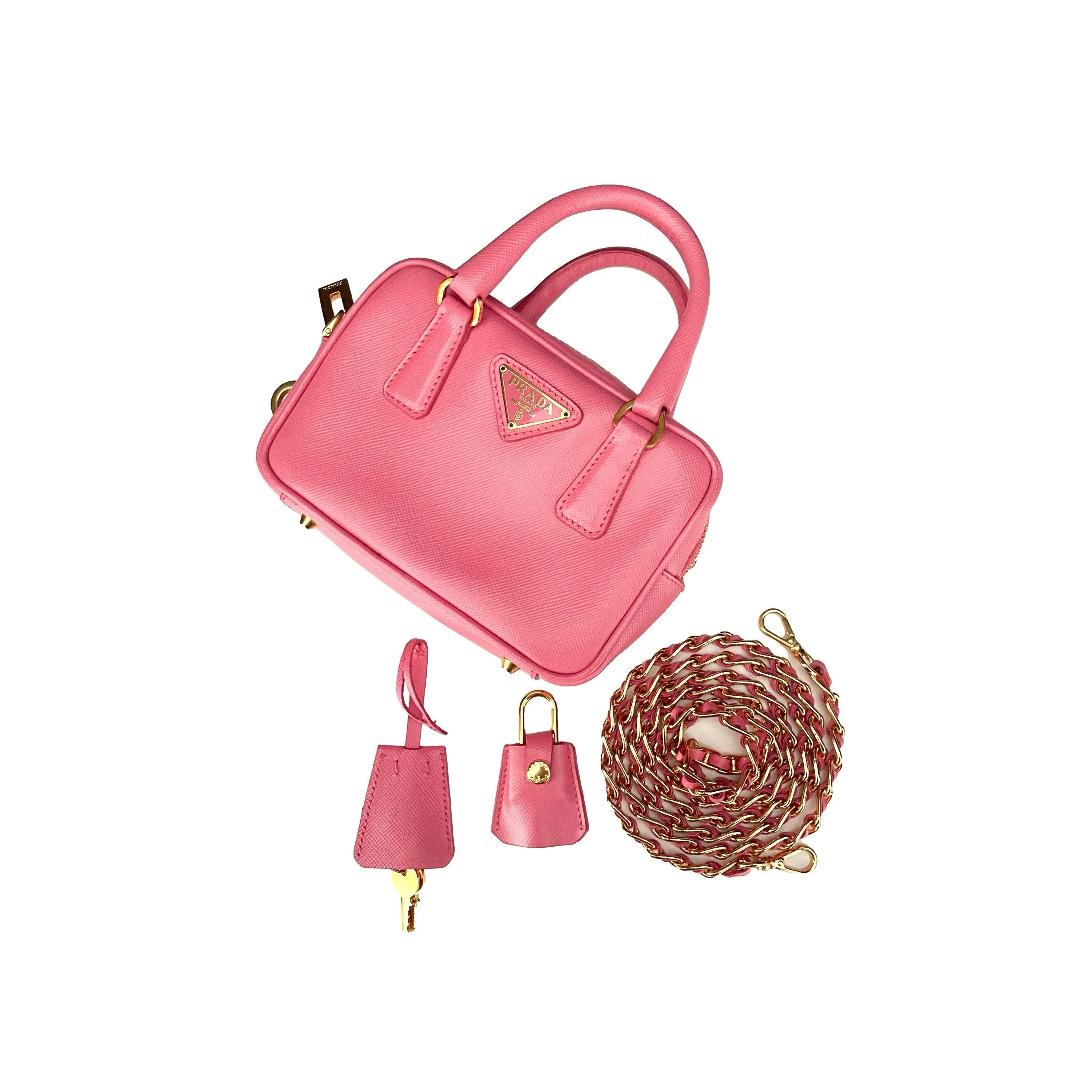 Prada Pink Micro Two Way Bag