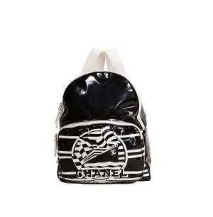 Pre-Owned Chanel Vinyl La Pausa Bay Backpack