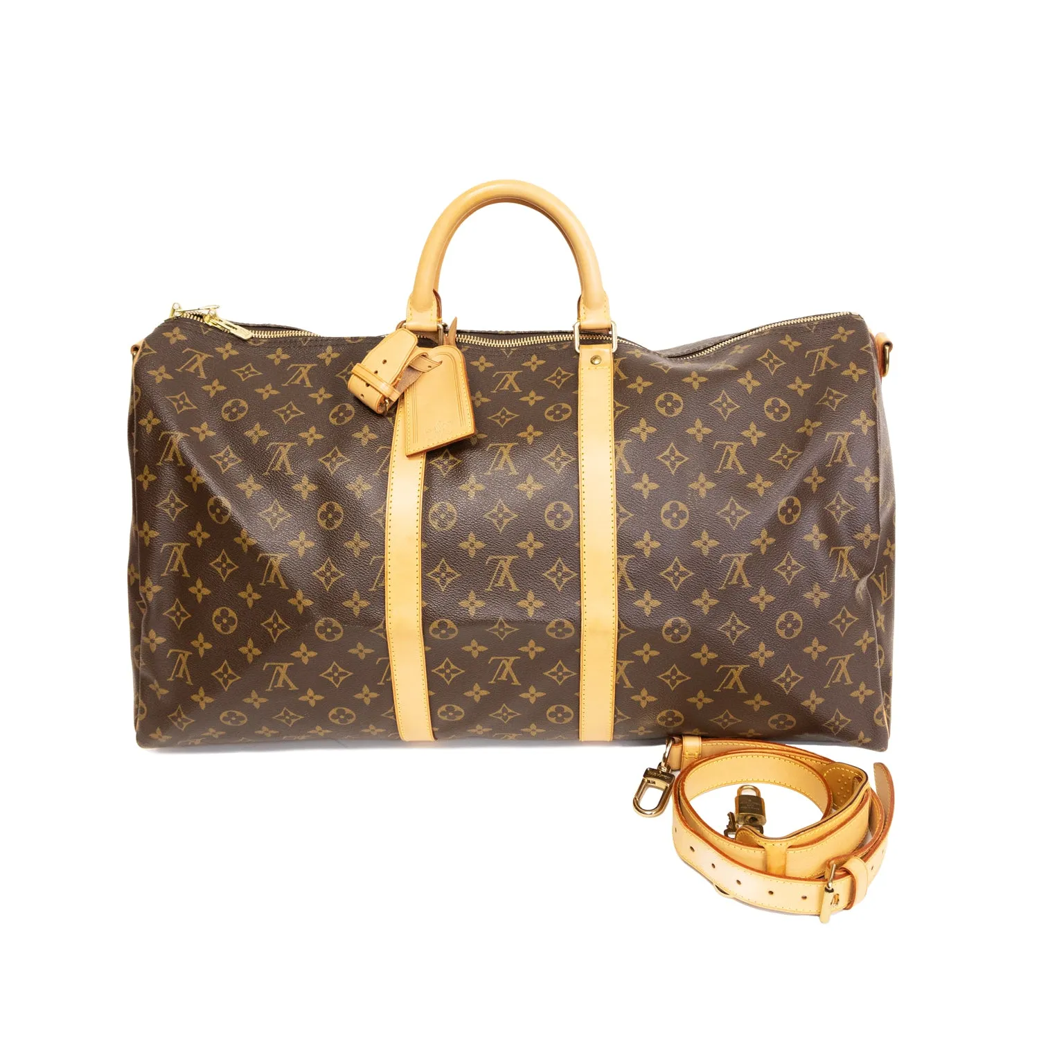 Pre-Owned Louis Vuitton Monogram Keepall Bandouliere 55
