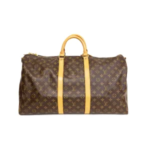Pre-Owned Louis Vuitton Monogram Keepall Bandouliere 55