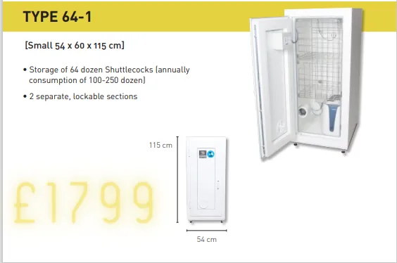 Professional shuttlecock steam hygro-box storage unit
