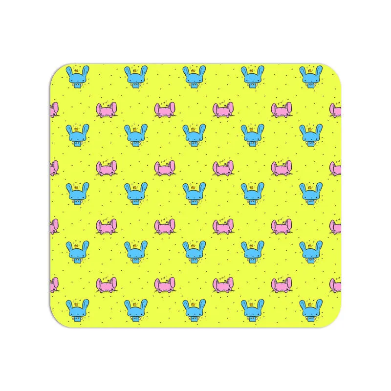 Psychedelic Bunny Mouse Pad