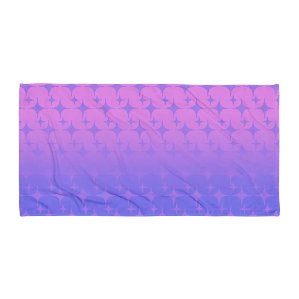 Purple Ghost Sparkle Towel