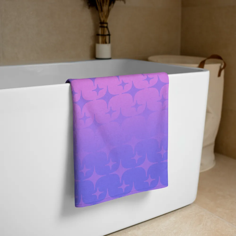 Purple Ghost Sparkle Towel