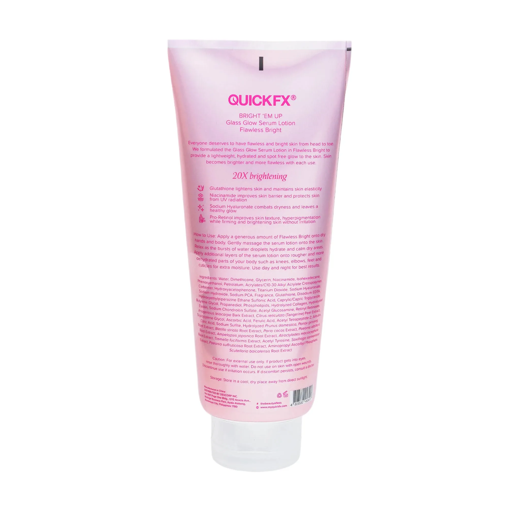 QUICKFX Bright Em Up Flawless Bright Serum Lotion 330ml