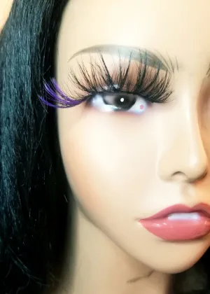 "Soft Purple" Colorful Volume False Eyelash