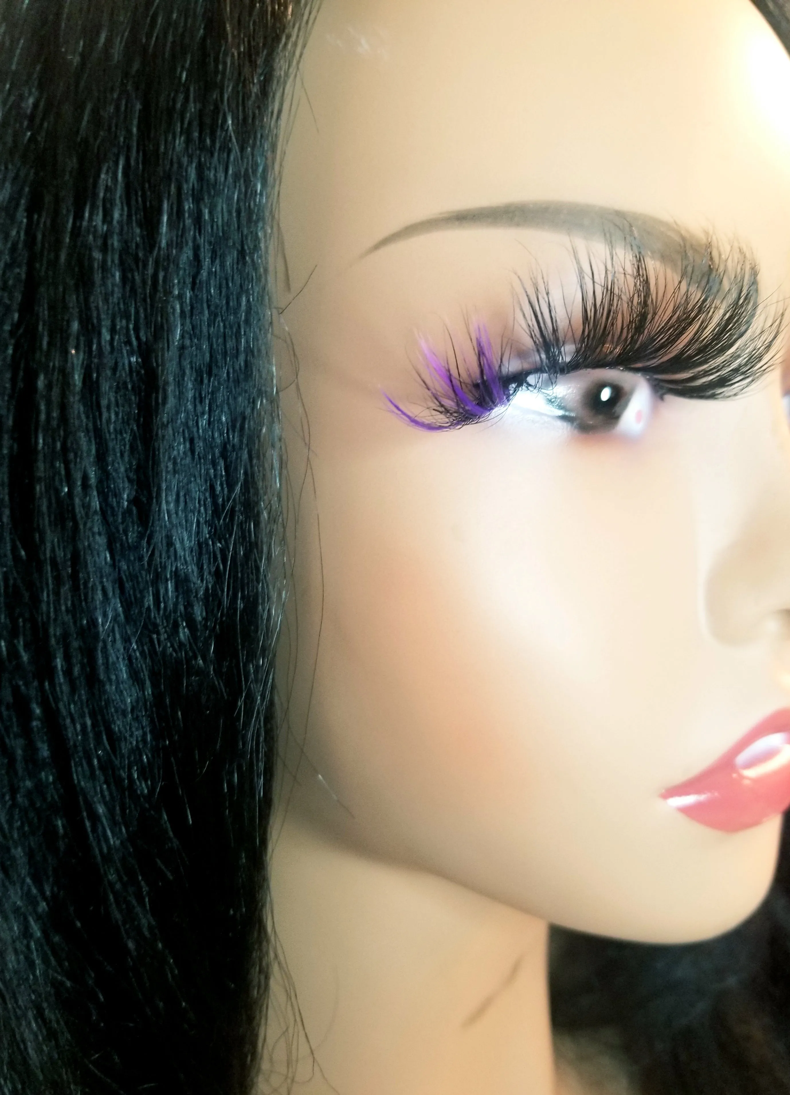 "Soft Purple" Colorful Volume False Eyelash