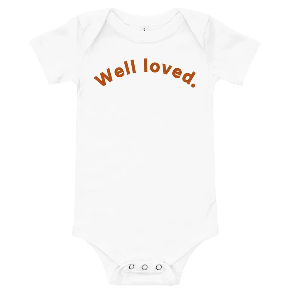 "Well loved" onesie