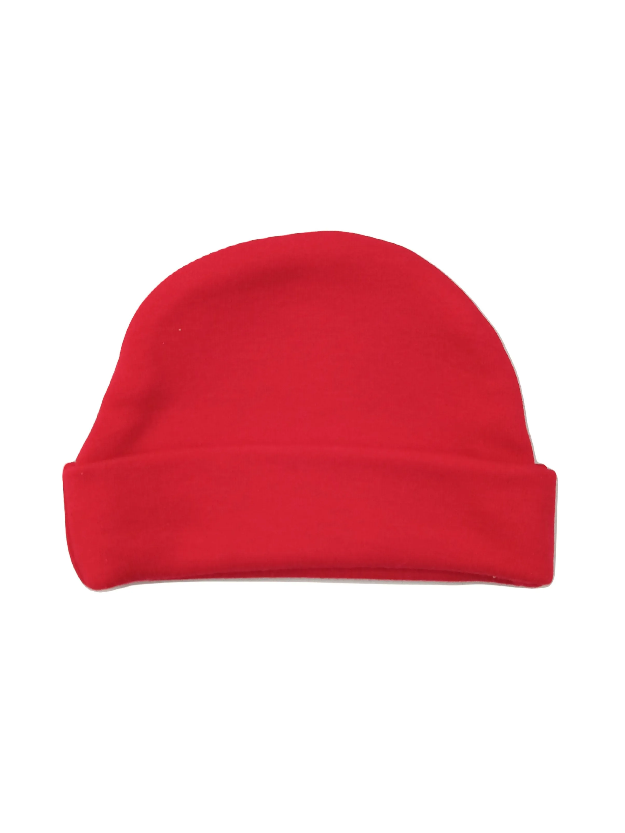 Red Round Premature Baby Hat