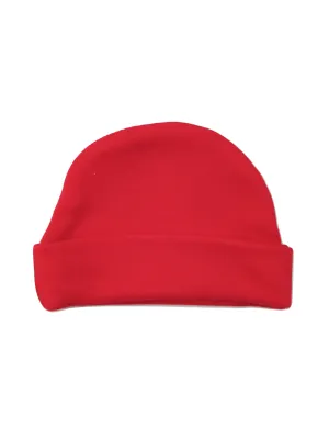 Red Round Premature Baby Hat