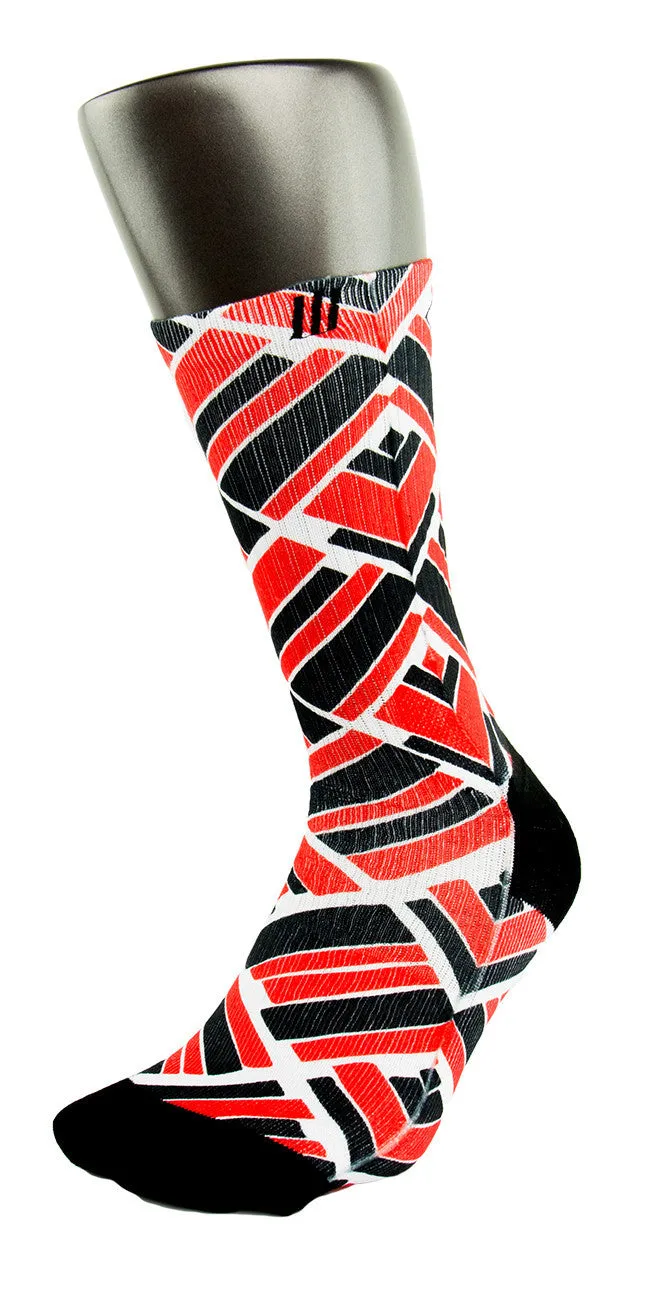 Retro 4 Fire Red CES Custom Socks