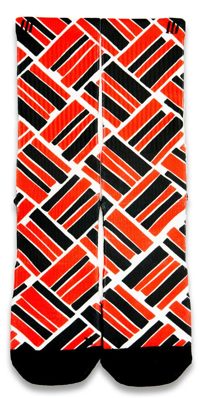 Retro 4 Fire Red CES Custom Socks