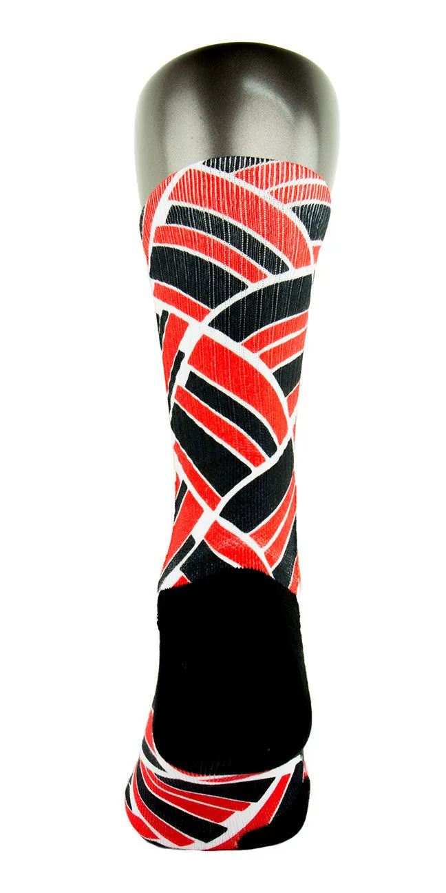 Retro 4 Fire Red CES Custom Socks