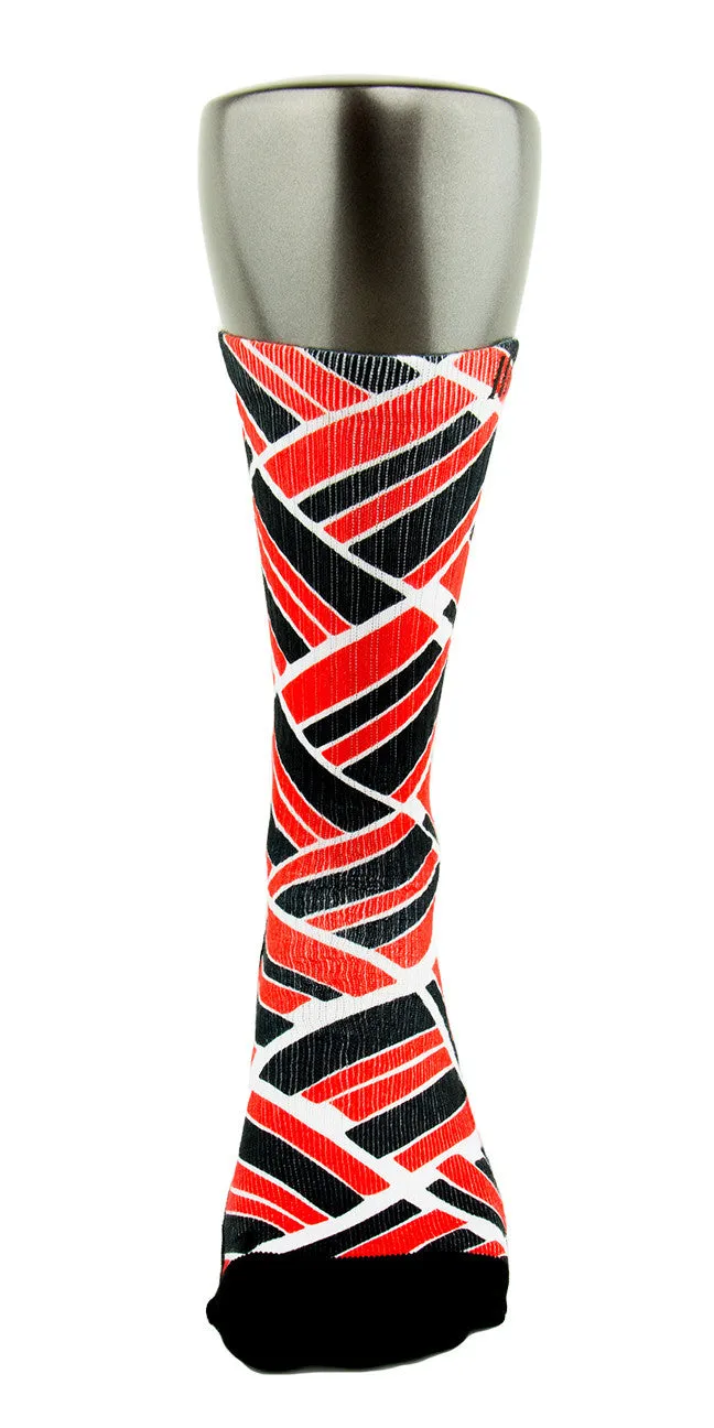 Retro 4 Fire Red CES Custom Socks