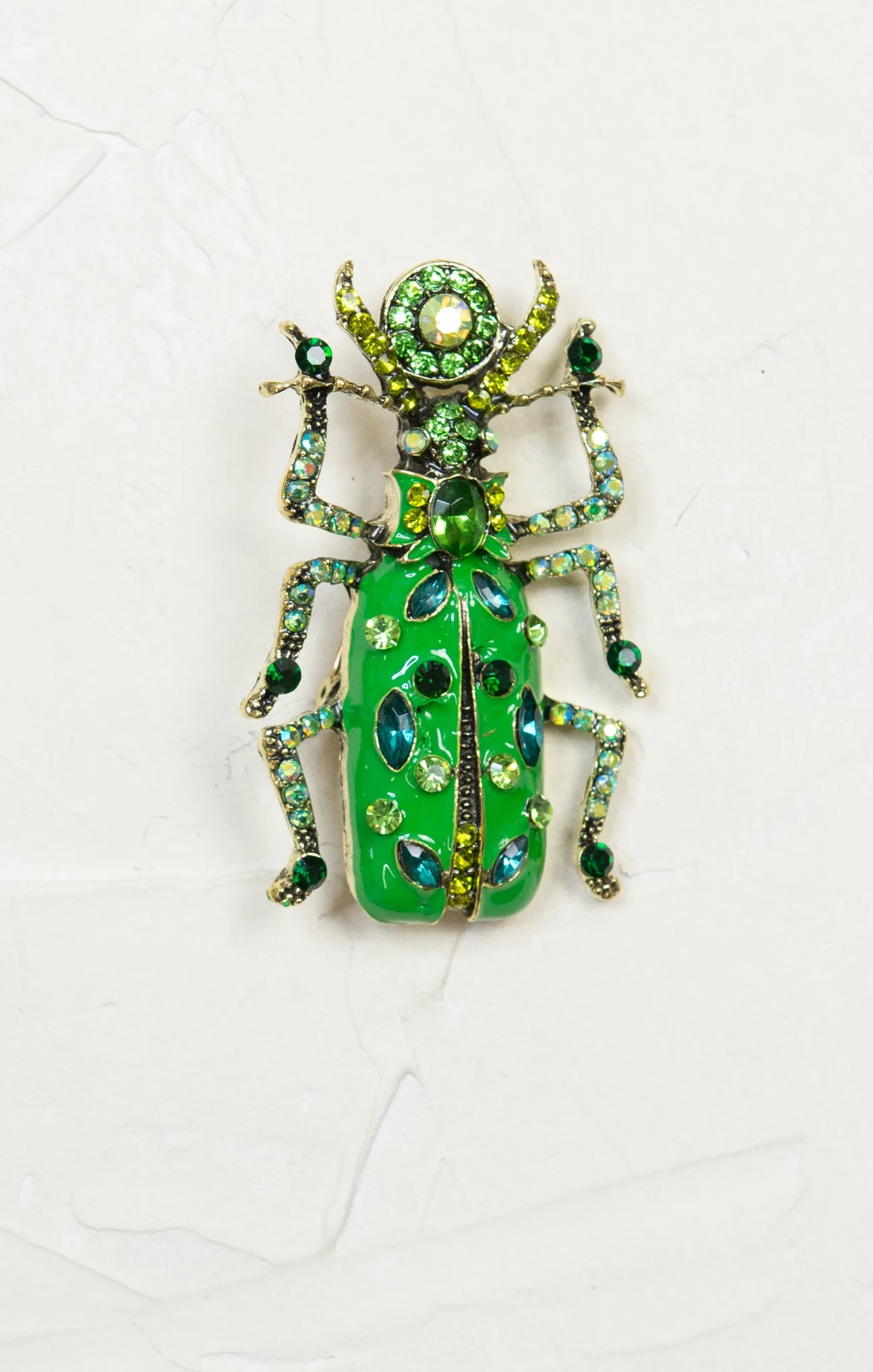Retro Beetle Brooch