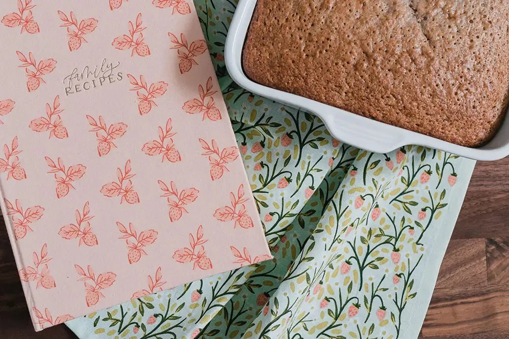 Retro Floral Kitchen Towels - Set of 4