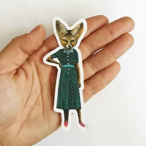 Retro Fox Sticker