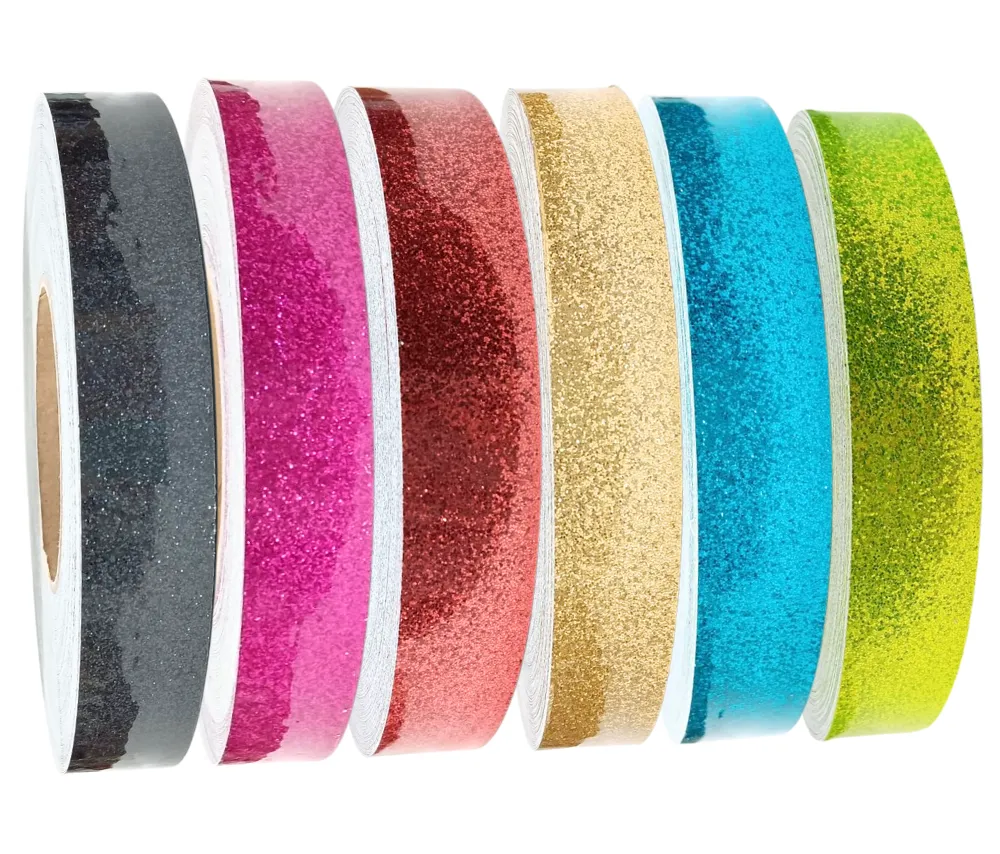 RETRO GLITTER Decorative Tape: 1" x 150 FT ROLL