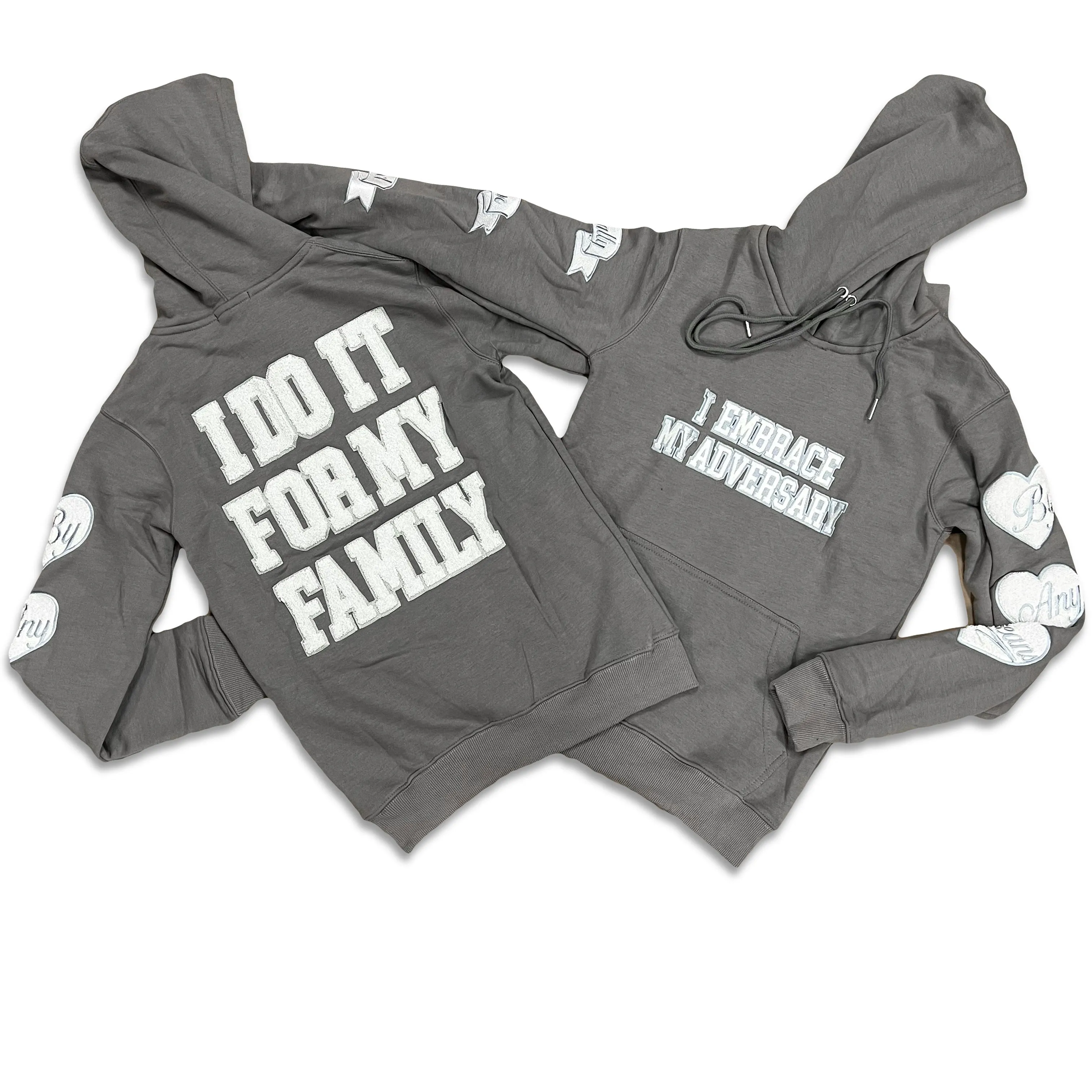 RETRO LABEL Family HOODIE (RETRO 6 Cool Grey)