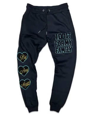 RETRO LABEL Family JOGGER (RETRO 5 Aqua)