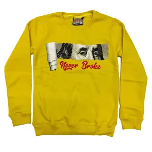 Retro Label Never Broke Crewneck (Retro 5 What The)