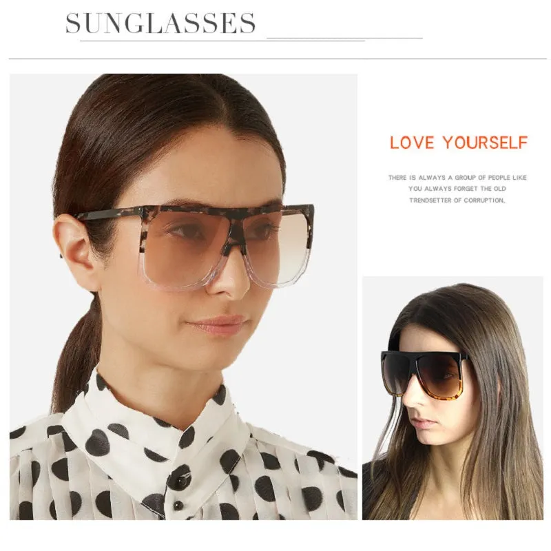 Retro Large Frame Sunglasses