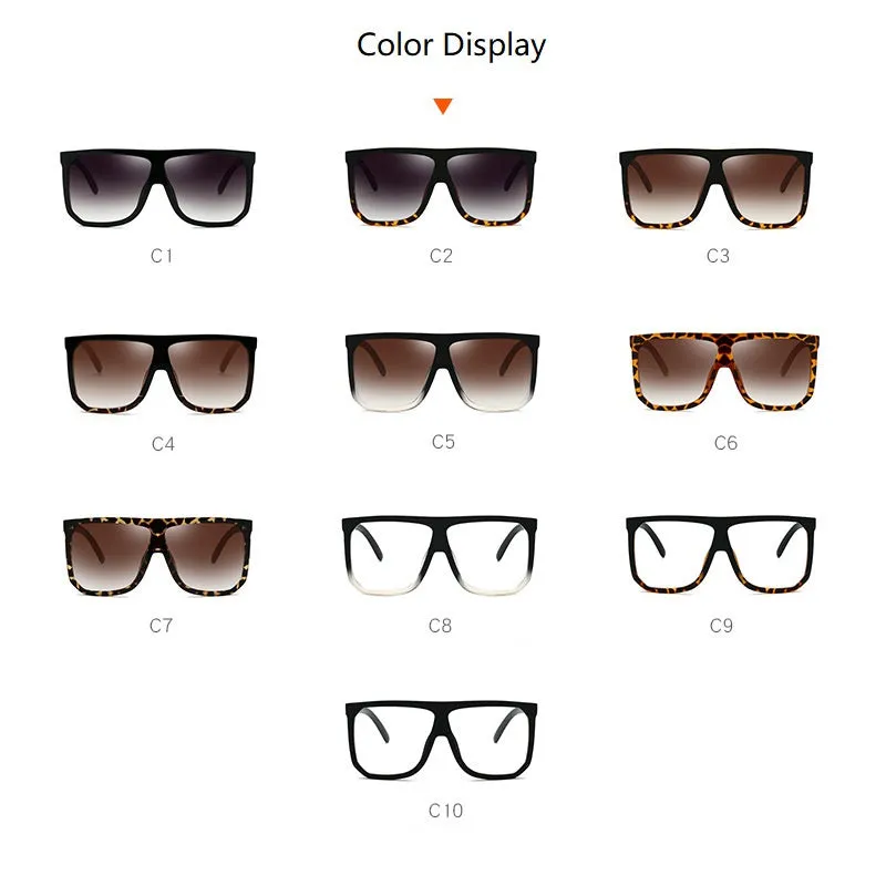 Retro Large Frame Sunglasses
