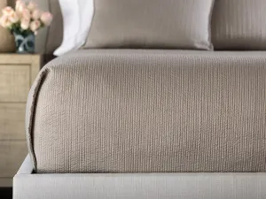 Retro Queen Coverlet Taupe S&S 96X98