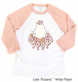Retro Spooky Babe Halloween Raglan Tee