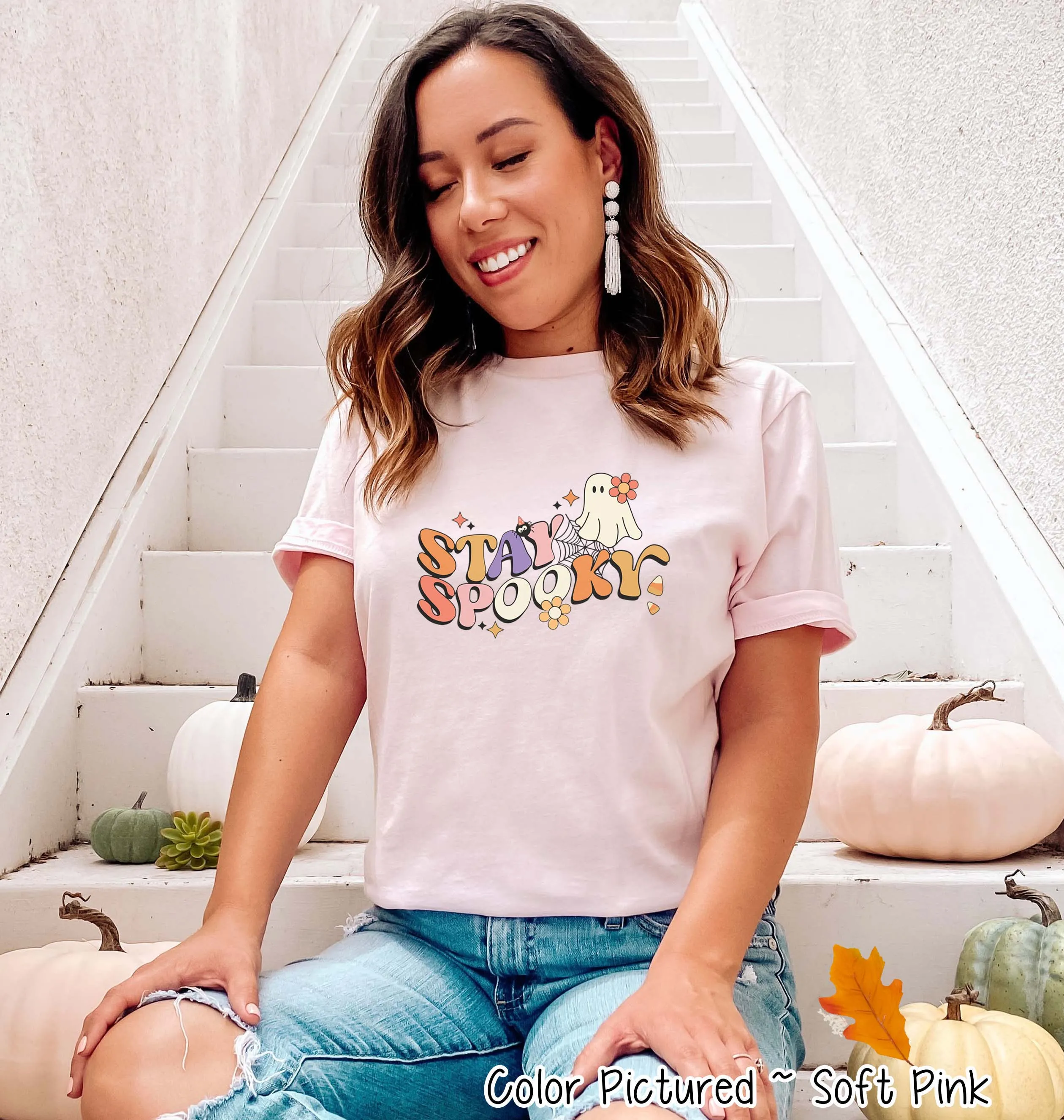 Retro Stay Spooky Halloween Tee
