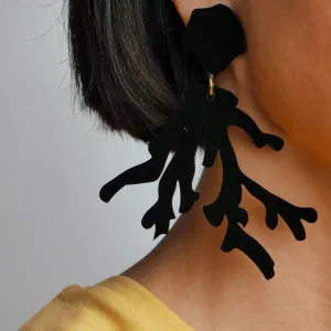 Rif Airy Black Earrings - Acrylic