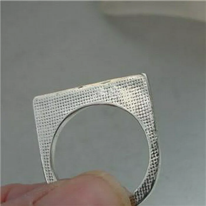 Ring 925 Silver 9k Rose Gold size 6.5 Minimalist Art Hadar Designers  (H) SALE