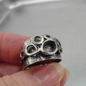 Ring 925 Sterling Silver  size 7 Handmade Artistic Hadar Designers  () LAST