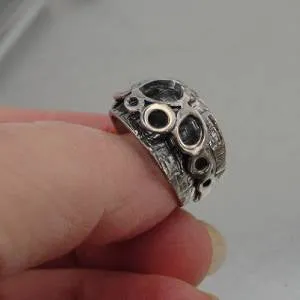 Ring 925 Sterling Silver  size 7 Handmade Artistic Hadar Designers  () LAST