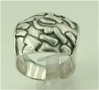 Ring 925 Sterling Silver  size 7,8,9,10 Handmade Art Hadar Designers (H 175) LAST