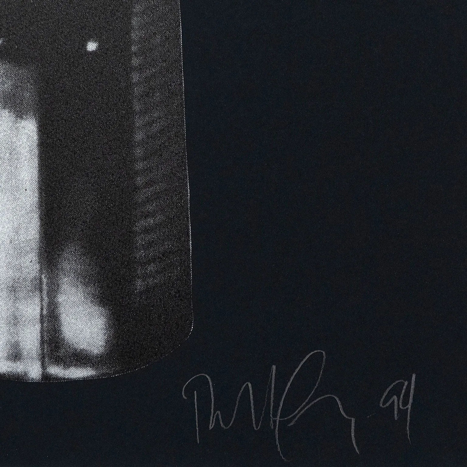 ROBERT LONGO "GUN" SCREENPRINT, 1994