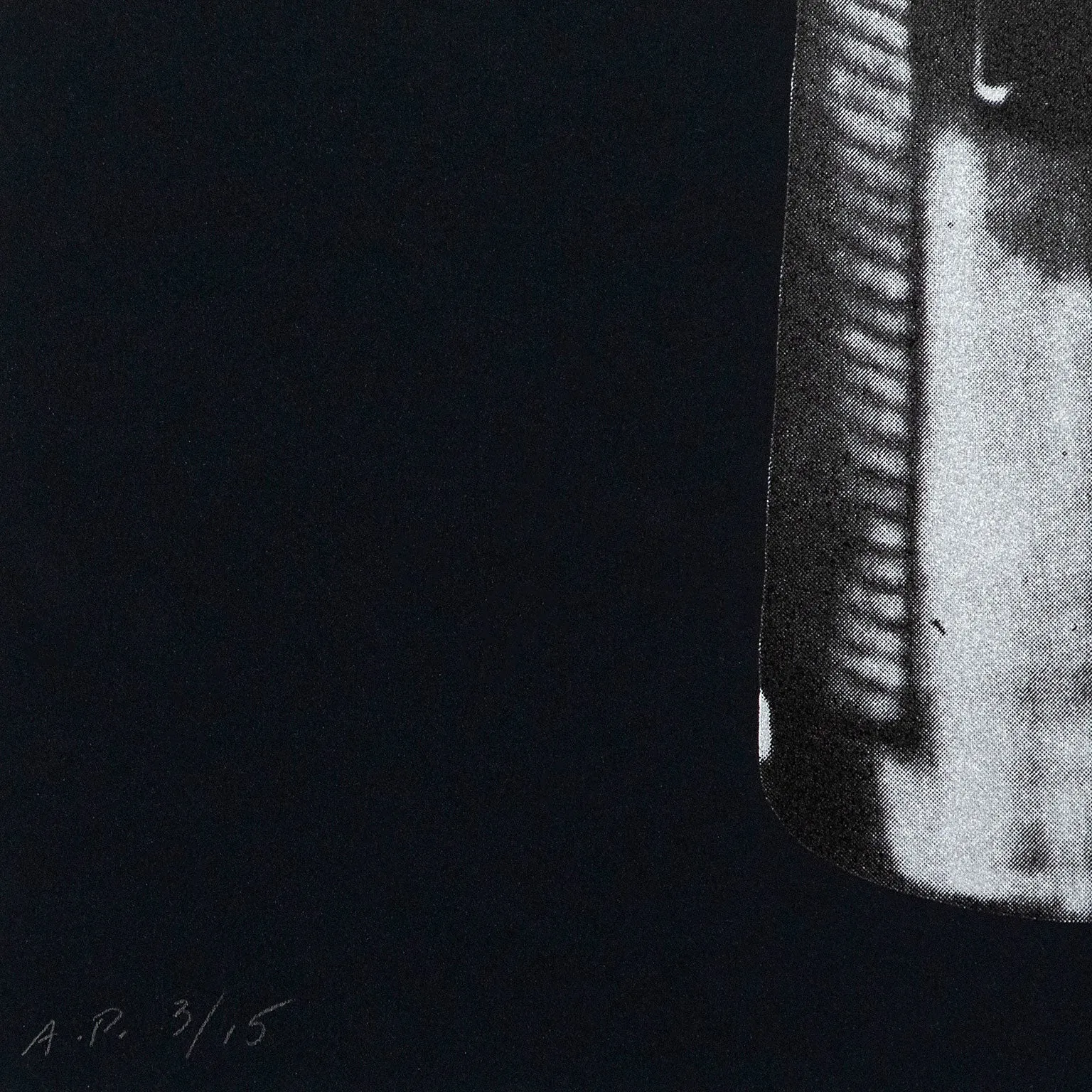 ROBERT LONGO "GUN" SCREENPRINT, 1994