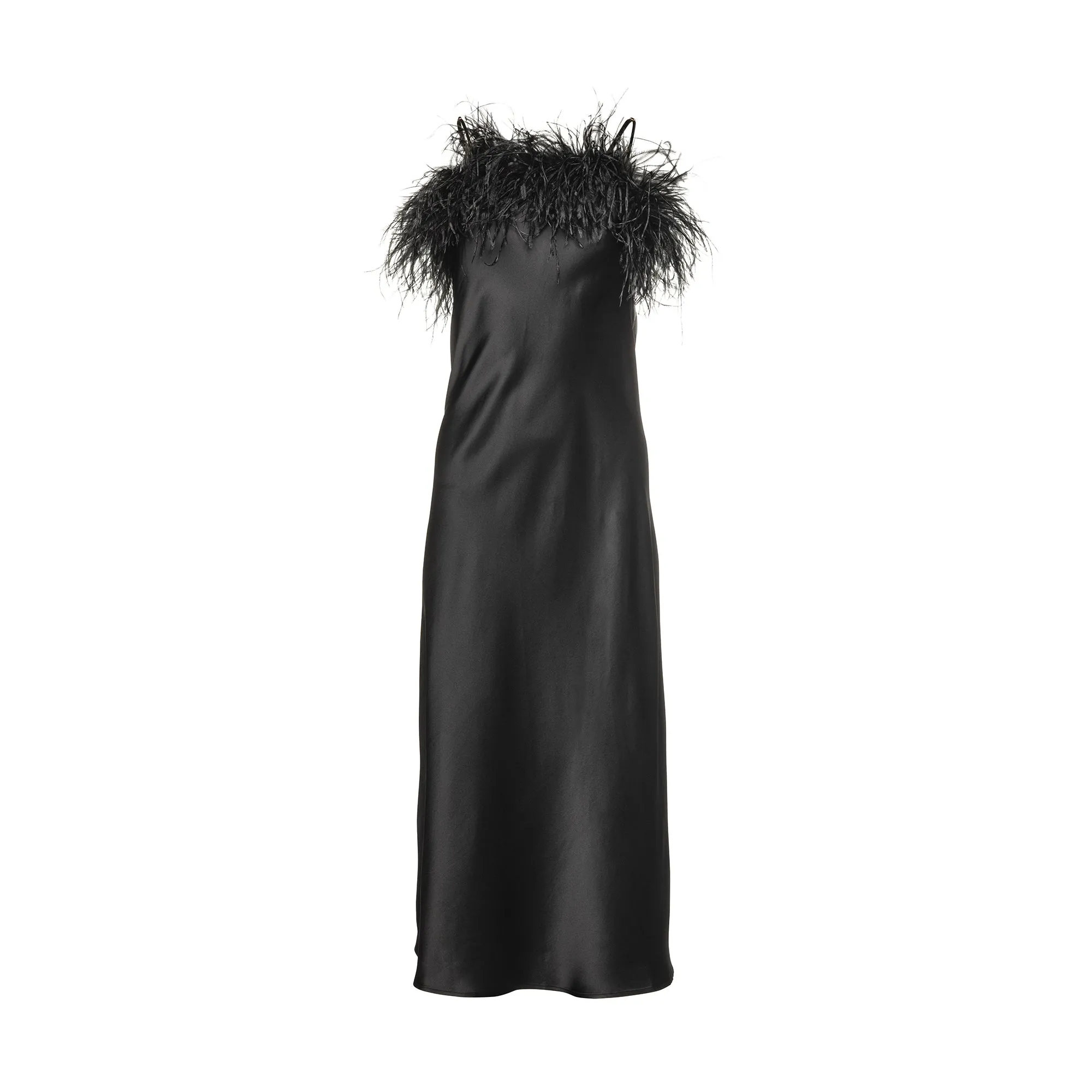 ROMA SILK FEATHER DRESS